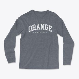 Orange Connecticut Urban Vibe Light Soft Long Sleeve T-Shirt