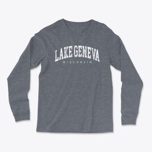 Lake Geneva Wisconsin Urban Vibe Light Soft Long Sleeve T-Shirt