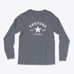 Ventura Iowa Star Light Soft Long Sleeve T-Shirt