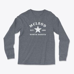 Mcleod North Dakota Star Light Soft Long Sleeve T-Shirt