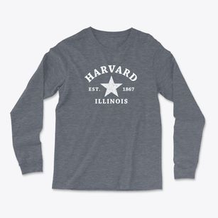 Harvard Illinois Star Light Soft Long Sleeve T-Shirt