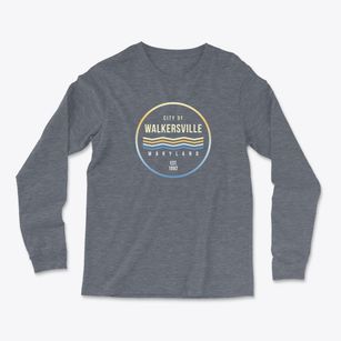 Walkersville Maryland Color Fade Light Soft Long Sleeve T-Shirt