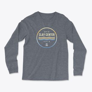 Clay Center Ohio Color Fade Light Soft Long Sleeve T-Shirt