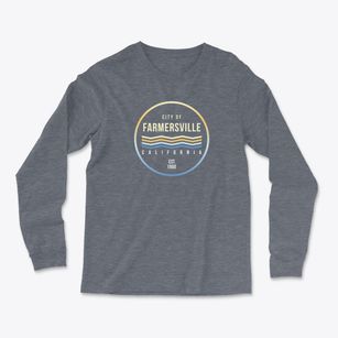 Farmersville California Color Fade Light Soft Long Sleeve T-Shirt