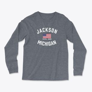 Jackson Michigan Patriot Light Soft Long Sleeve T-Shirt