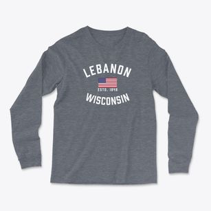 Lebanon Wisconsin Patriot Light Soft Long Sleeve T-Shirt