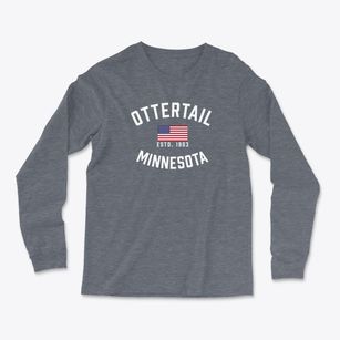 Ottertail Minnesota Patriot Light Soft Long Sleeve T-Shirt