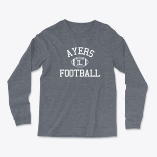 Ayers Illinois Football Light Soft Long Sleeve T-Shirt