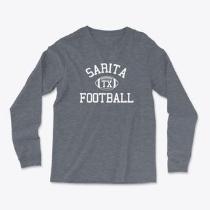 Sarita Texas Football Light Soft Long Sleeve T-Shirt