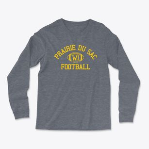 Prairie Du Sac Wisconsin Football Light Soft Long Sleeve T-Shirt