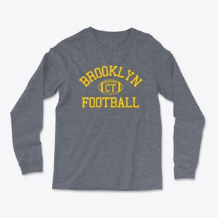 Brooklyn Connecticut Football Light Soft Long Sleeve T-Shirt