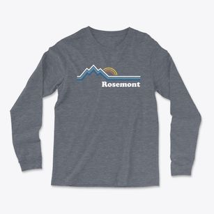 Rosemont Oregon Mountain View Light Soft Long Sleeve T-Shirt