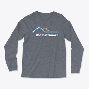 Old Baltimore Maryland Mountain View Light Soft Long Sleeve T-Shirt
