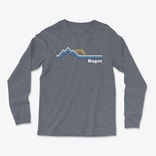 Hager West Virginia Mountain View Light Soft Long Sleeve T-Shirt