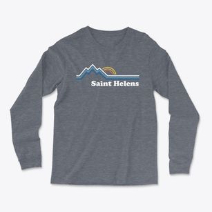 St. Helens Oregon Mountain View Light Soft Long Sleeve T-Shirt