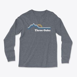 Three Oaks Tennessee Mountain View Light Soft Long Sleeve T-Shirt