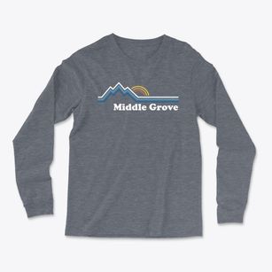 Middle Grove Oregon Mountain View Light Soft Long Sleeve T-Shirt