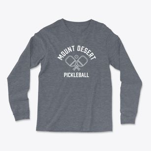 Mount Desert Maine Pickleball Light Soft Long Sleeve T-Shirt