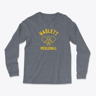 Haslett Michigan Pickleball Light Soft Long Sleeve T-Shirt