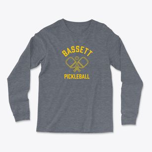 Bassett Iowa Pickleball Light Soft Long Sleeve T-Shirt