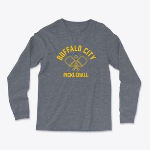 Buffalo City Arkansas Pickleball Light Soft Long Sleeve T-Shirt