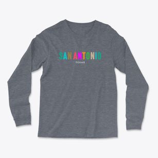 San Antonio Texas Color Pop Light Soft Long Sleeve T-Shirt