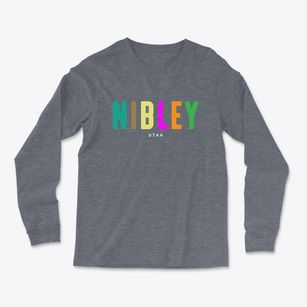 Nibley Utah Color Pop Light Soft Long Sleeve T-Shirt