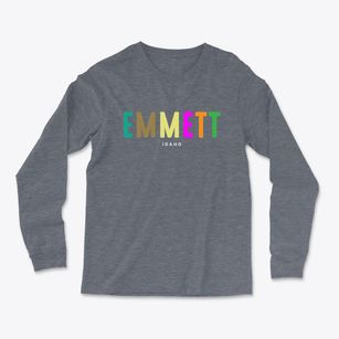 Emmett Idaho Color Pop Light Soft Long Sleeve T-Shirt