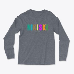 Nikiski Alaska Color Pop Light Soft Long Sleeve T-Shirt