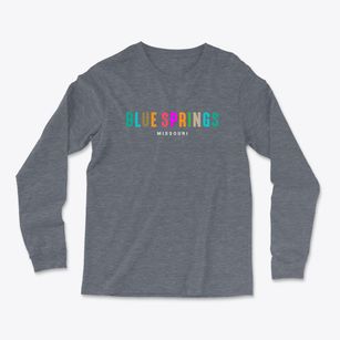 Blue Springs Missouri Color Pop Light Soft Long Sleeve T-Shirt