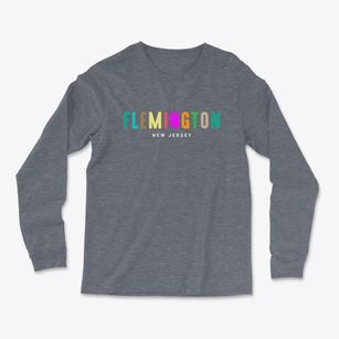 Flemington New Jersey Color Pop Light Soft Long Sleeve T-Shirt