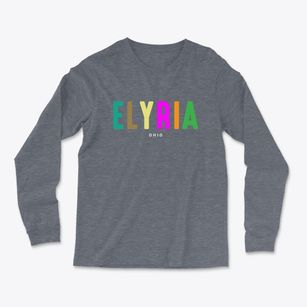 Elyria Ohio Color Pop Light Soft Long Sleeve T-Shirt