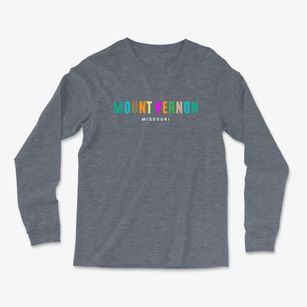 Mount Vernon Missouri Color Pop Light Soft Long Sleeve T-Shirt