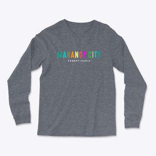 Mahanoy City Pennsylvania Color Pop Light Soft Long Sleeve T-Shirt