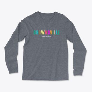 Brownsville Louisiana Color Pop Light Soft Long Sleeve T-Shirt