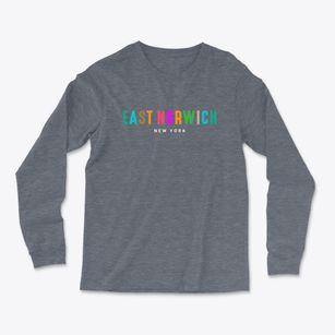 East Norwich New York Color Pop Light Soft Long Sleeve T-Shirt