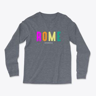 Rome Georgia Color Pop Light Soft Long Sleeve T-Shirt