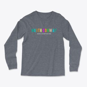 North Conway New Hampshire Color Pop Light Soft Long Sleeve T-Shirt