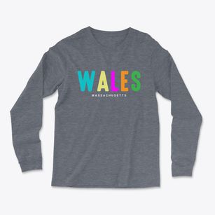 Wales Massachusetts Color Pop Light Soft Long Sleeve T-Shirt