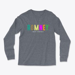 Romney West Virginia Color Pop Light Soft Long Sleeve T-Shirt