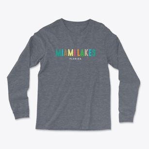 Miami Lakes Florida Color Pop Light Soft Long Sleeve T-Shirt
