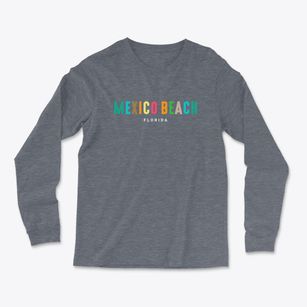 Mexico Beach Florida Color Pop Light Soft Long Sleeve T-Shirt