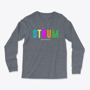 Strum Wisconsin Color Pop Light Soft Long Sleeve T-Shirt