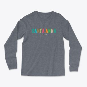 Santa Anna Texas Color Pop Light Soft Long Sleeve T-Shirt
