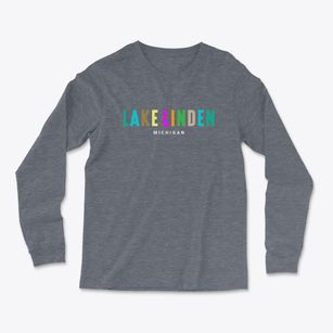 Lake Linden Michigan Color Pop Light Soft Long Sleeve T-Shirt