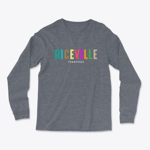 Riceville Tennessee Color Pop Light Soft Long Sleeve T-Shirt