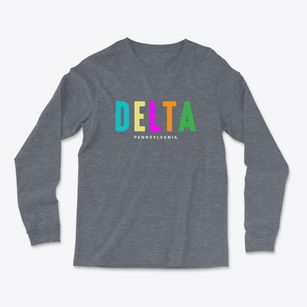 Delta Pennsylvania Color Pop Light Soft Long Sleeve T-Shirt