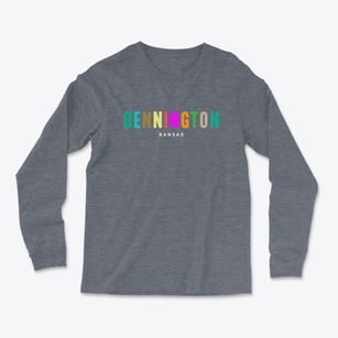 Bennington Kansas Color Pop Light Soft Long Sleeve T-Shirt
