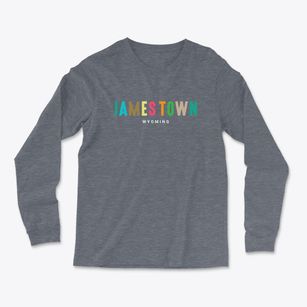 James Town Wyoming Color Pop Light Soft Long Sleeve T-Shirt