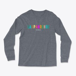 Laupahoehoe Hawaii Color Pop Light Soft Long Sleeve T-Shirt